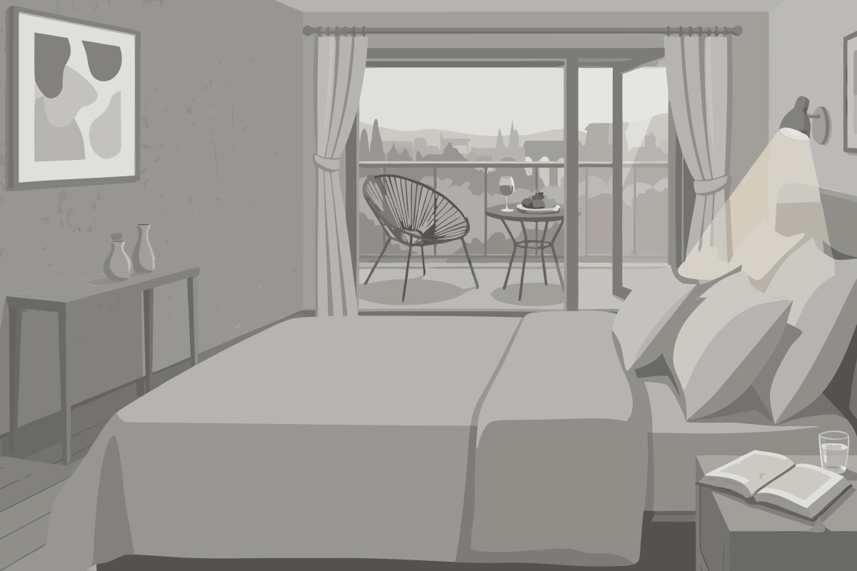 Suite mit Blick auf den Broadway